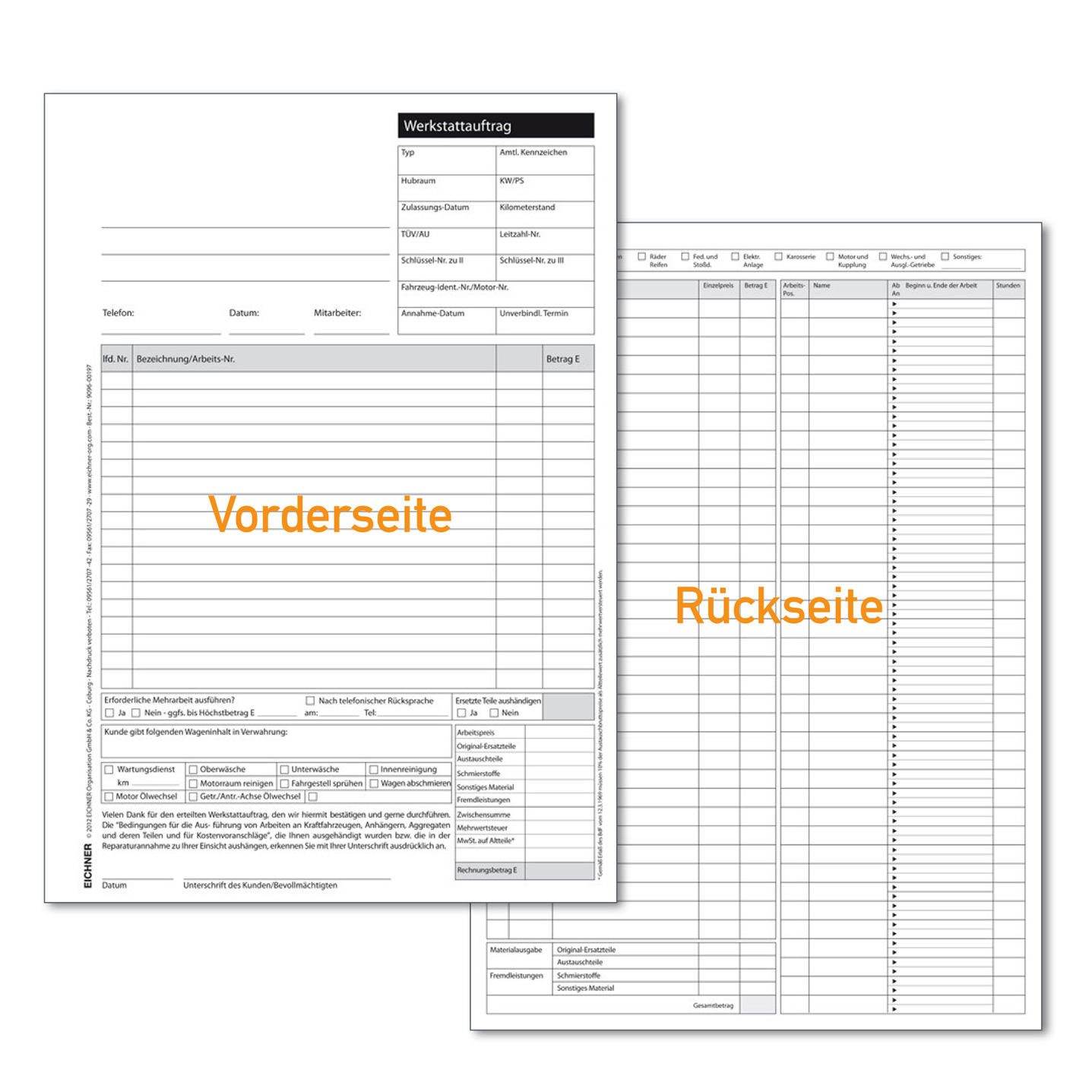 Werkstatt-Arbeitskarten - DIN A4