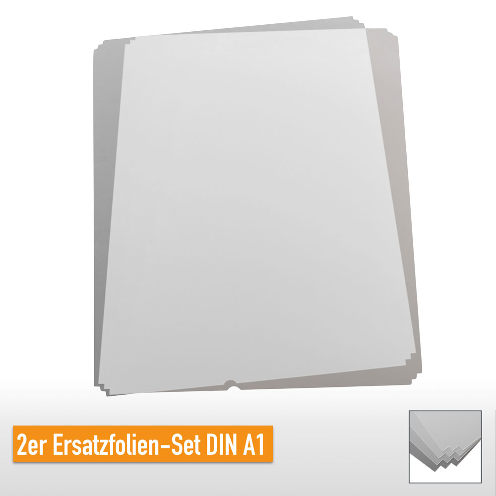 30-85-101-0-00-02-069-kundenstopper-classic-2er-ersatzfolienset-1ef3ff Antireflex-Schutzfolie - UV-stabilisiert - wetterfest