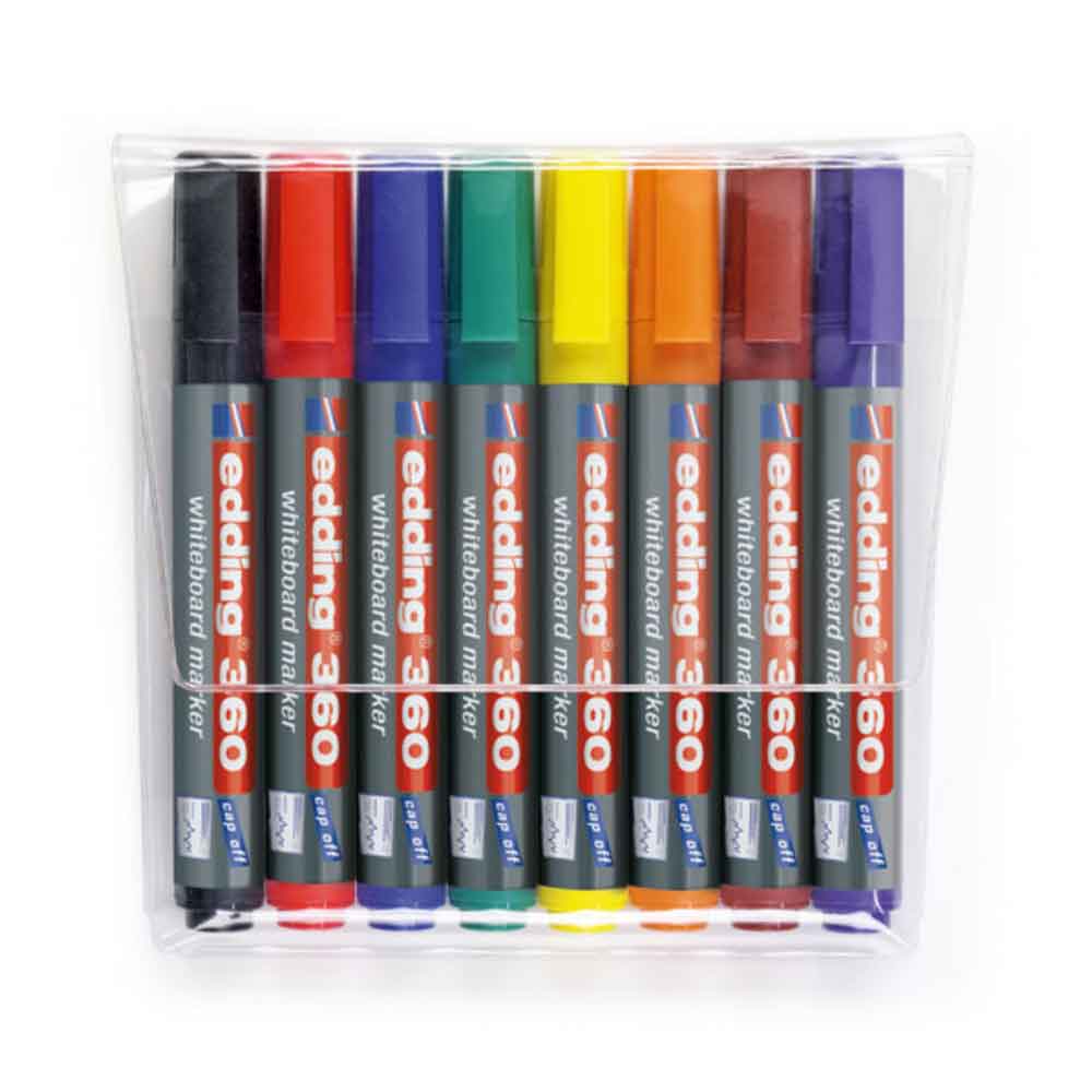 Edding 360 Whiteboardmarker mit Rundspitze - einzeln oder als Set