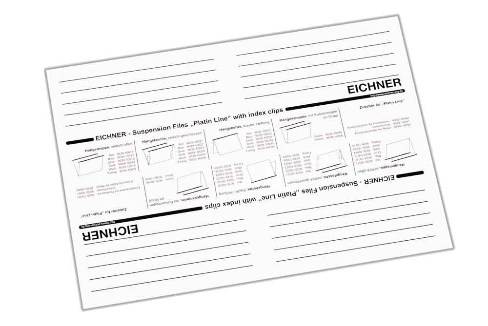 Einsteckkarten - für "PLATIN-LINE" - zur Inhaltsbeschriftung