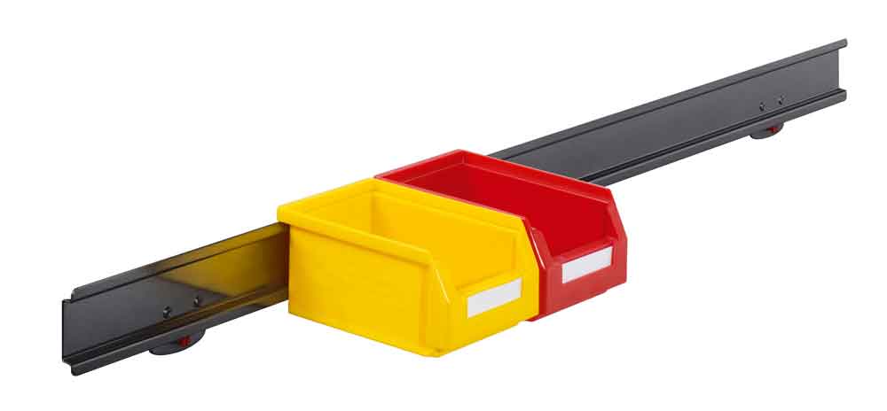 RasterPlan® - Lagersichtkastenhalter - für 5 oder 9 Kästen in Größe 7 - 2 Farben