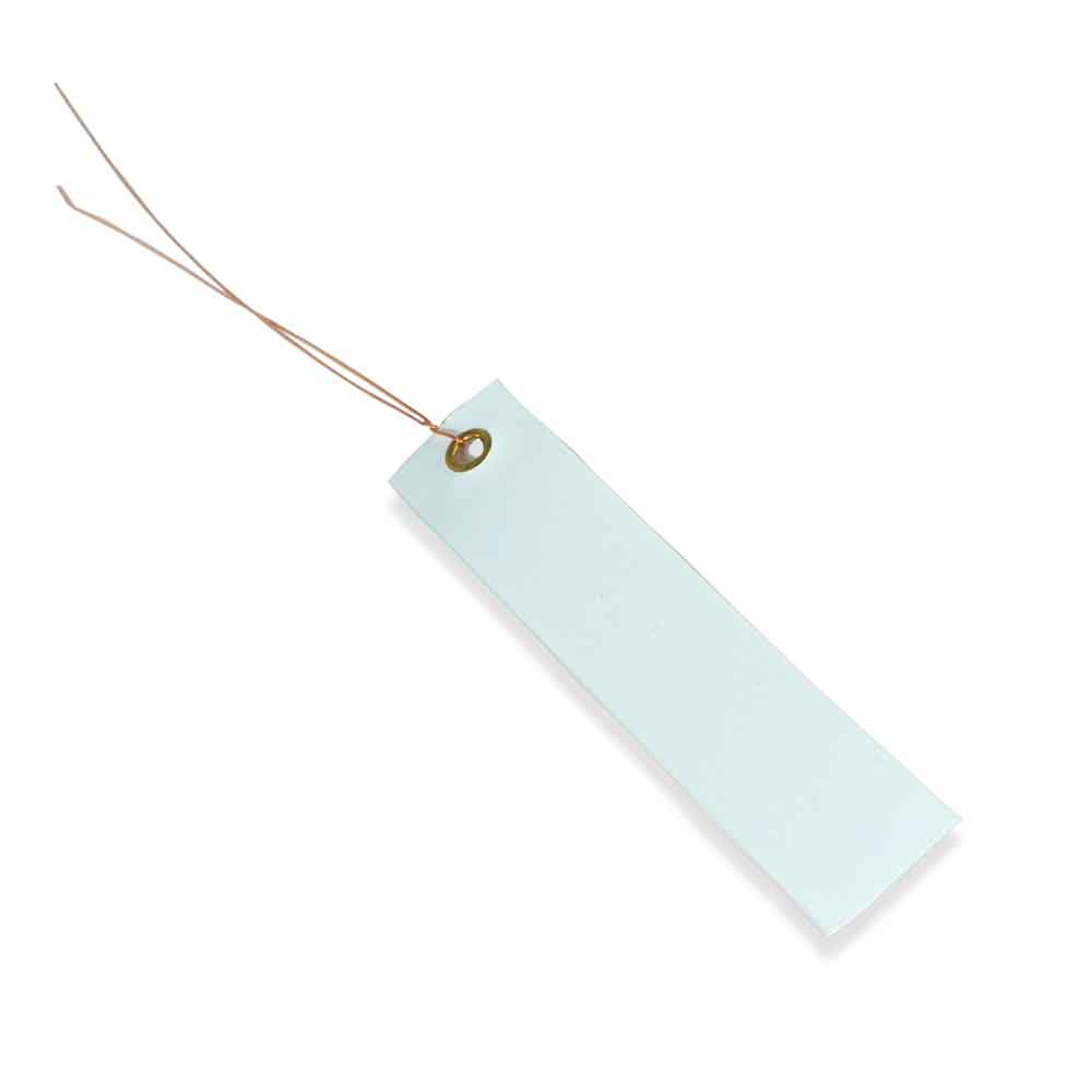 20-30-060-1-00-06-003-pvc-haengeetiketten-weiss-100-18-mm-e5f9b6 PVC-Hänge-Etiketten - mit Draht - Format 100 x 18 mm - 8 verschiedene Farben