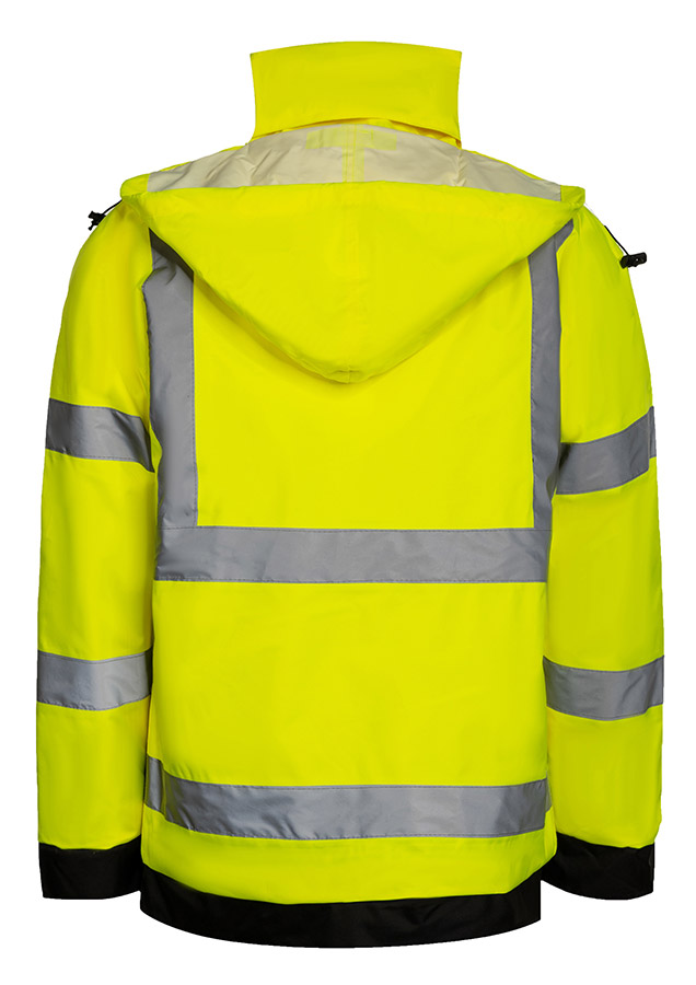 Korntex® Hi-Vis Regenjacke Lite „Kaunas“ - Signal-Gelb - 4XL