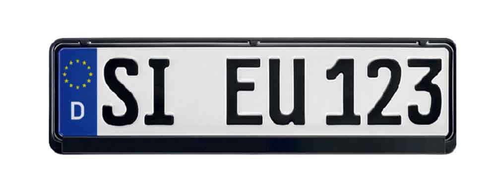 10-40-511-0-01-01-042-kennzeichenhalter-erut-4-460-schwarz-13ae60 Kennzeichenhalter "460" - für kurze Kennzeichen - Schwarz - Neutral