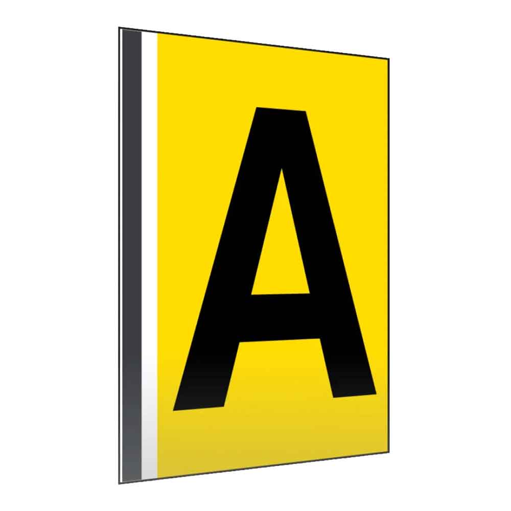 Regal- und Gangschild gerade - mit Magnetstreifen - in vielen Größen - einseitiger oder beidseitiger Druck