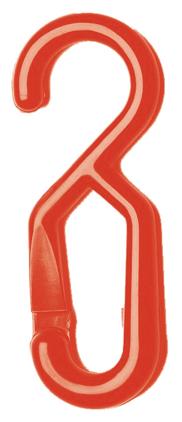 Verbindungshaken - Kunststoff - zum Einhängen - Rot oder Schwarz