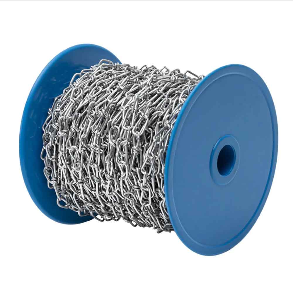 Knotenkette auf der Rolle - Länge 30 m - Stahl verzinkt