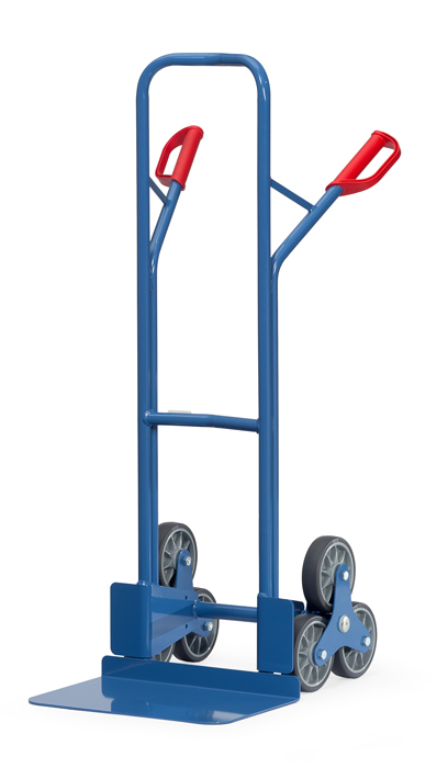 TK1326_fetra_treppenkarre-8d53ea Stahlrohr-Treppenkarre mit 2 dreiarmigen Radsternen - Schaufelbreite 480 mm - TPE-Bereifung