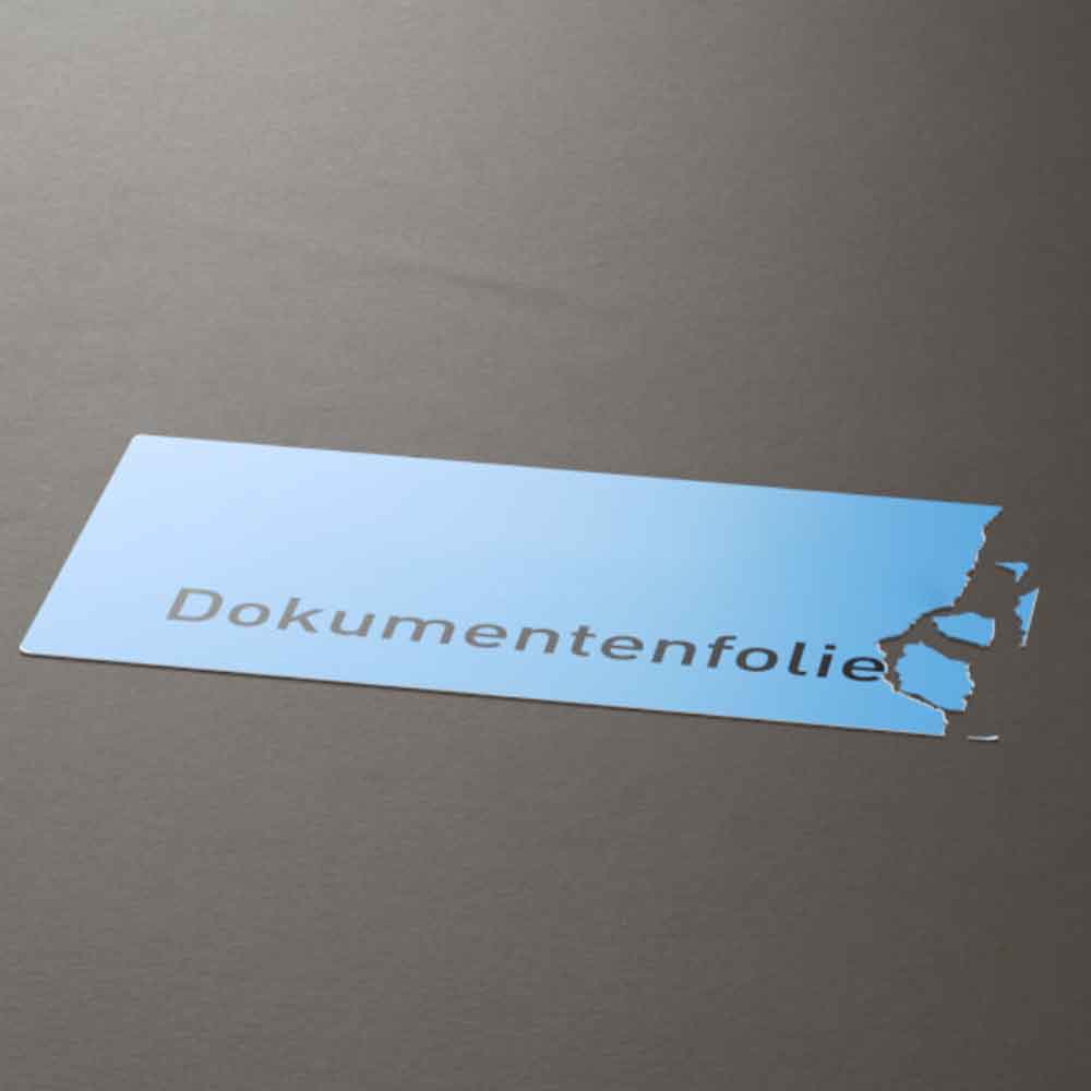 Inventar-Etikett - Inventar-Nr.: - Dokumentenfolie auf Rolle - mit 2 Beschriftungsfeldern