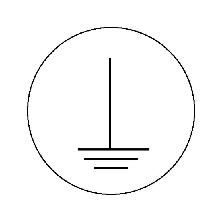 Etiketten auf Bogen oder Rolle - Kennzeichnung elektrische Betriebsmittel - Erde