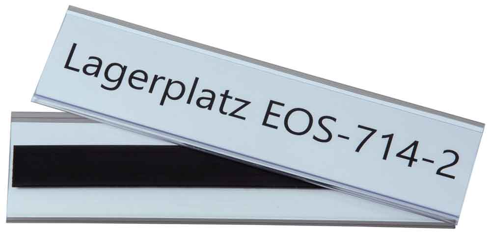 Etikettenhalter in magnetischer Ausführung - viele Standard-Formate
