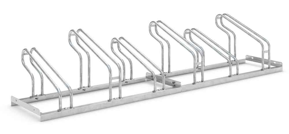 Fahrrad-Anlehnparker 2000 - Radabstand 350 mm - einseitig - 6 verschiedene Breiten