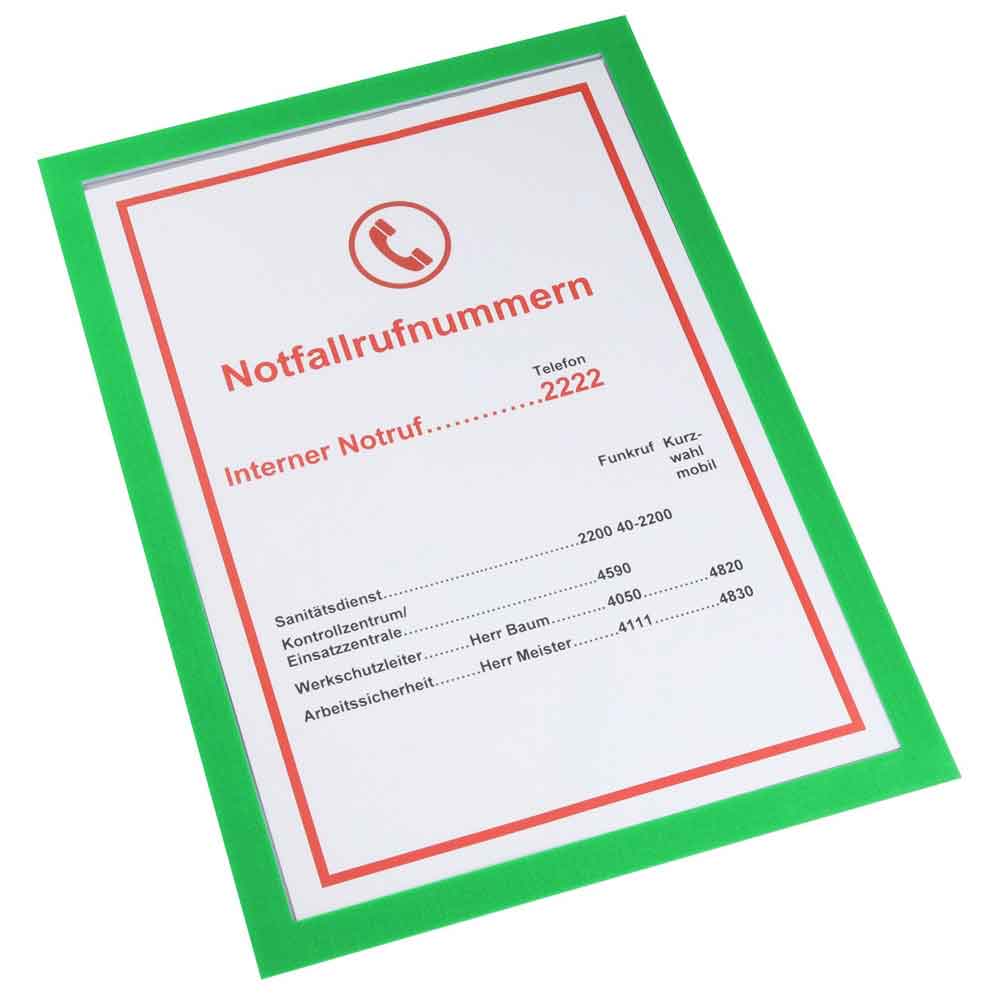 30-80-127-1-00-09-002-magnetische-infotasche-premium-gruen-2eb4c8 Magnetische Infotasche Premium - magnethaftend - 6 Farben