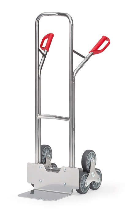 AK1325_fetra_alu-treppenkarre-b68206 Alu-Treppenkarre mit 2 dreiarmigen Radsternen - Schaufelbreite 320 mm - TPE-Bereifung
