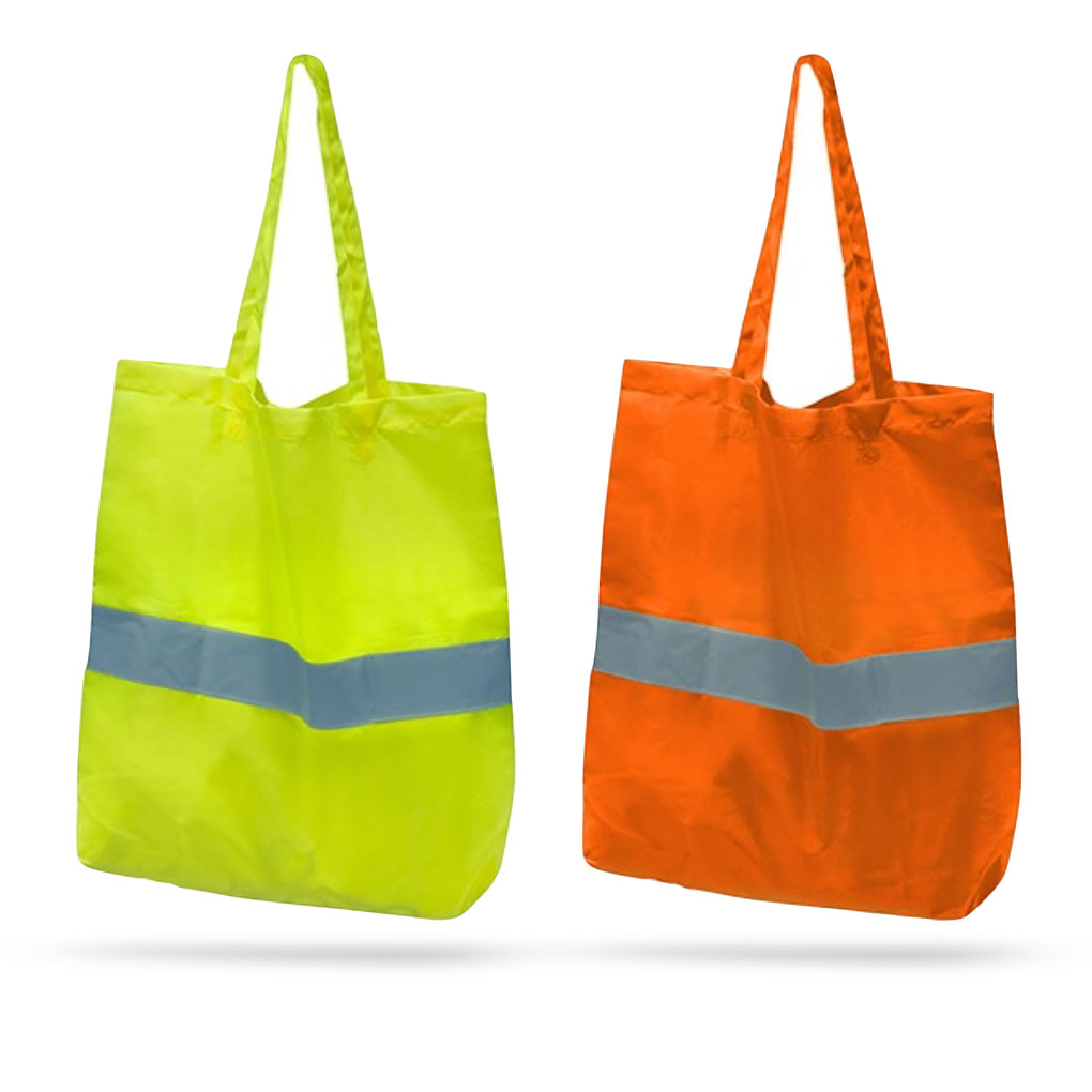 60-50-375-0-00-01-059-tasche-reflektierend-gelb-orange-b6be6e Reflektierende Tasche - lange Henkel - 2 Farben