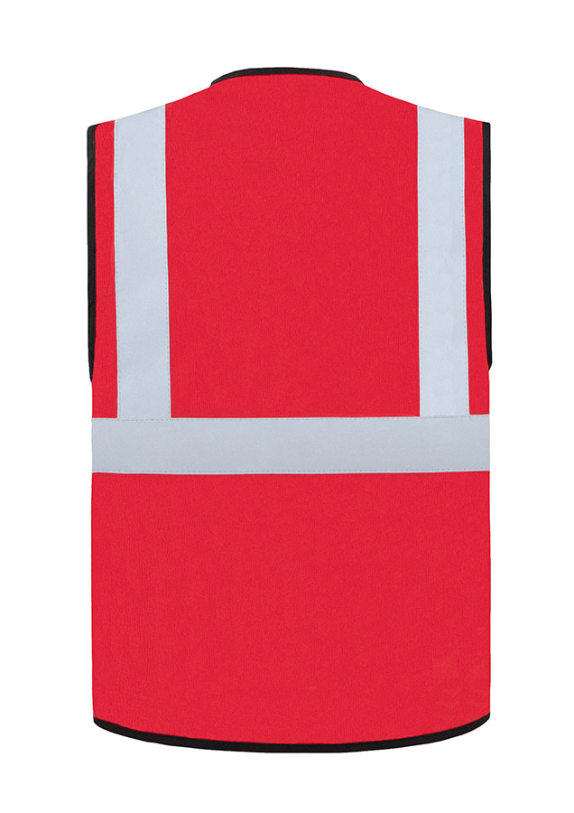 Korntex® Warnweste „Berlin“ - Multifunktional mit Taschen - Waldgrün/Signal-Gelb - XXL