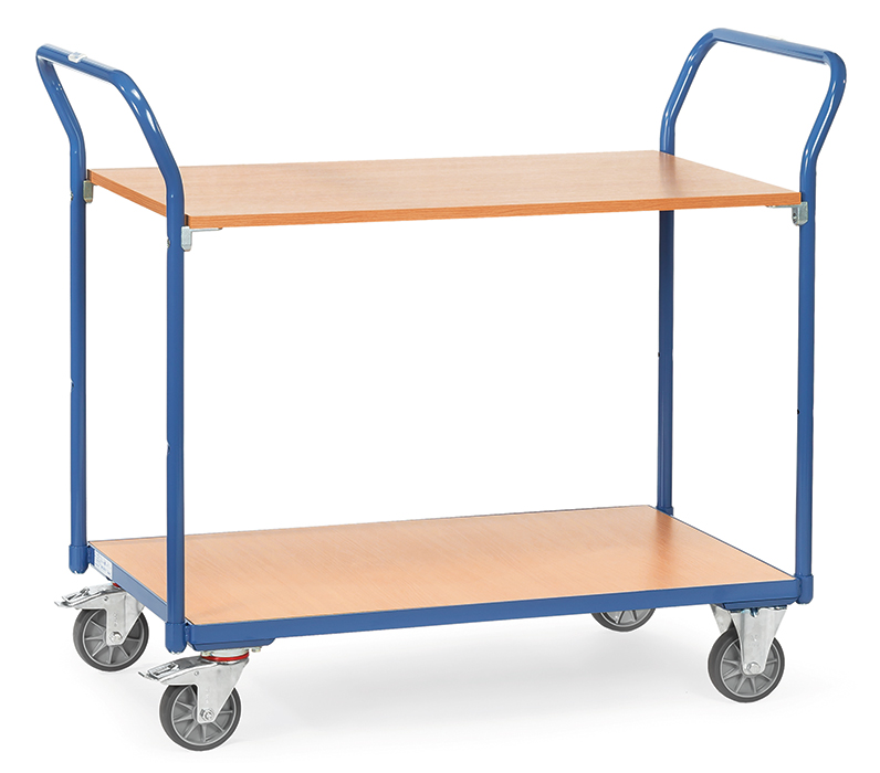 1602-38e14c Tischwagen in 2 Ausführungen - Baukastensystem - 2 Ladeflächen - Tragkraft 200 kg