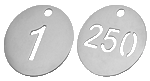 Edelstahlmarken Set Zahlen von 1-250