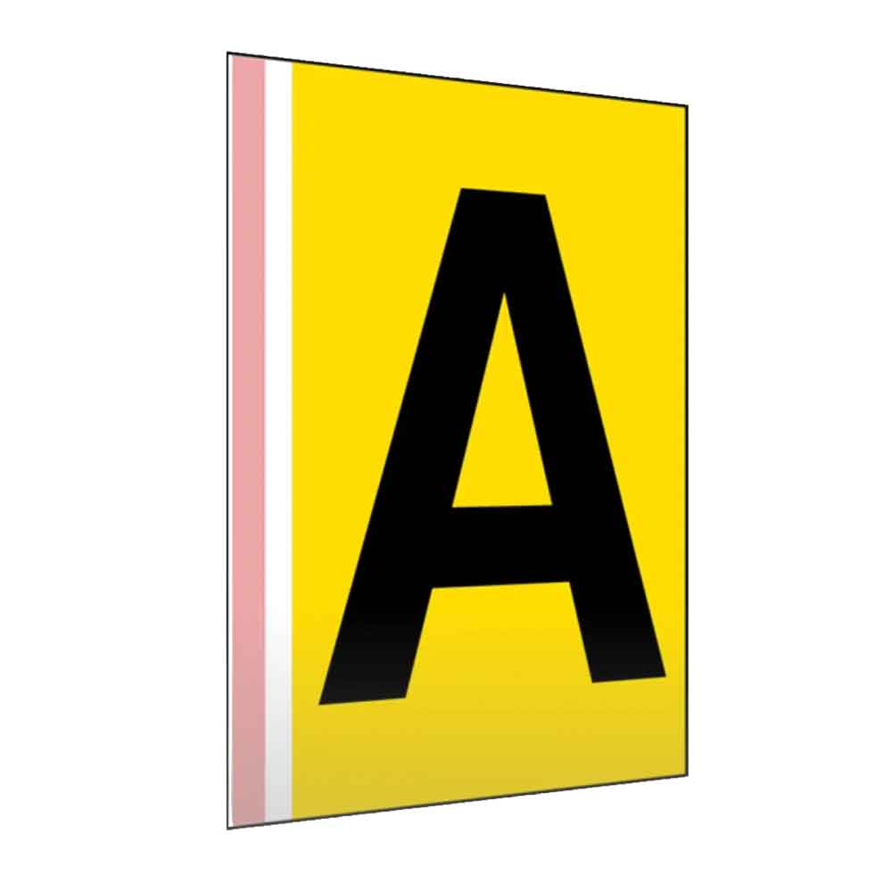 Regal- und Gangschild gerade - mit Klebestreifen - in vielen Größen - einseitiger oder beidseitiger Druck