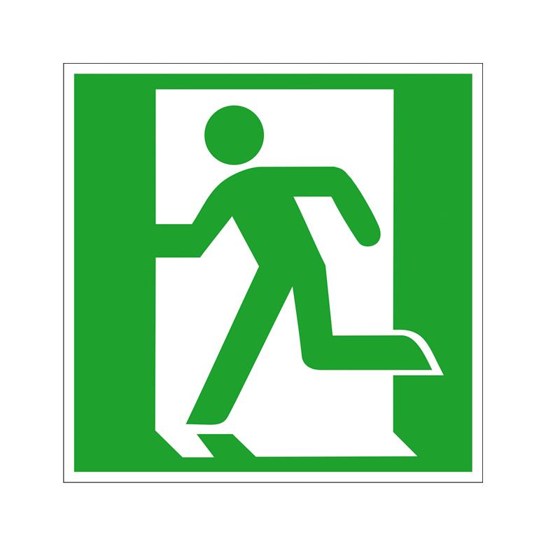 Fluchtwegschild - Notausgang links
