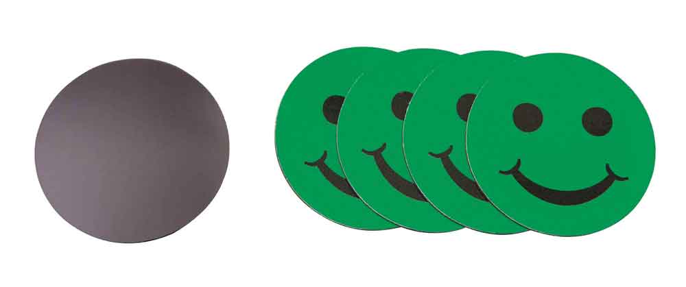 Magnetische Symbole - Smily in 2 Größen und 3 Farben - Zubehör zu Magnettafeln Magnetische Symbole - Smily in 2 Größen und 3 Farben - Zubehör zu Magnettafeln