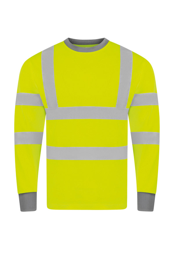 Korntex® Hi-Vis Poly-Cotton Long Sleeve „Murcia“ - Signal-Gelb - 5XL
