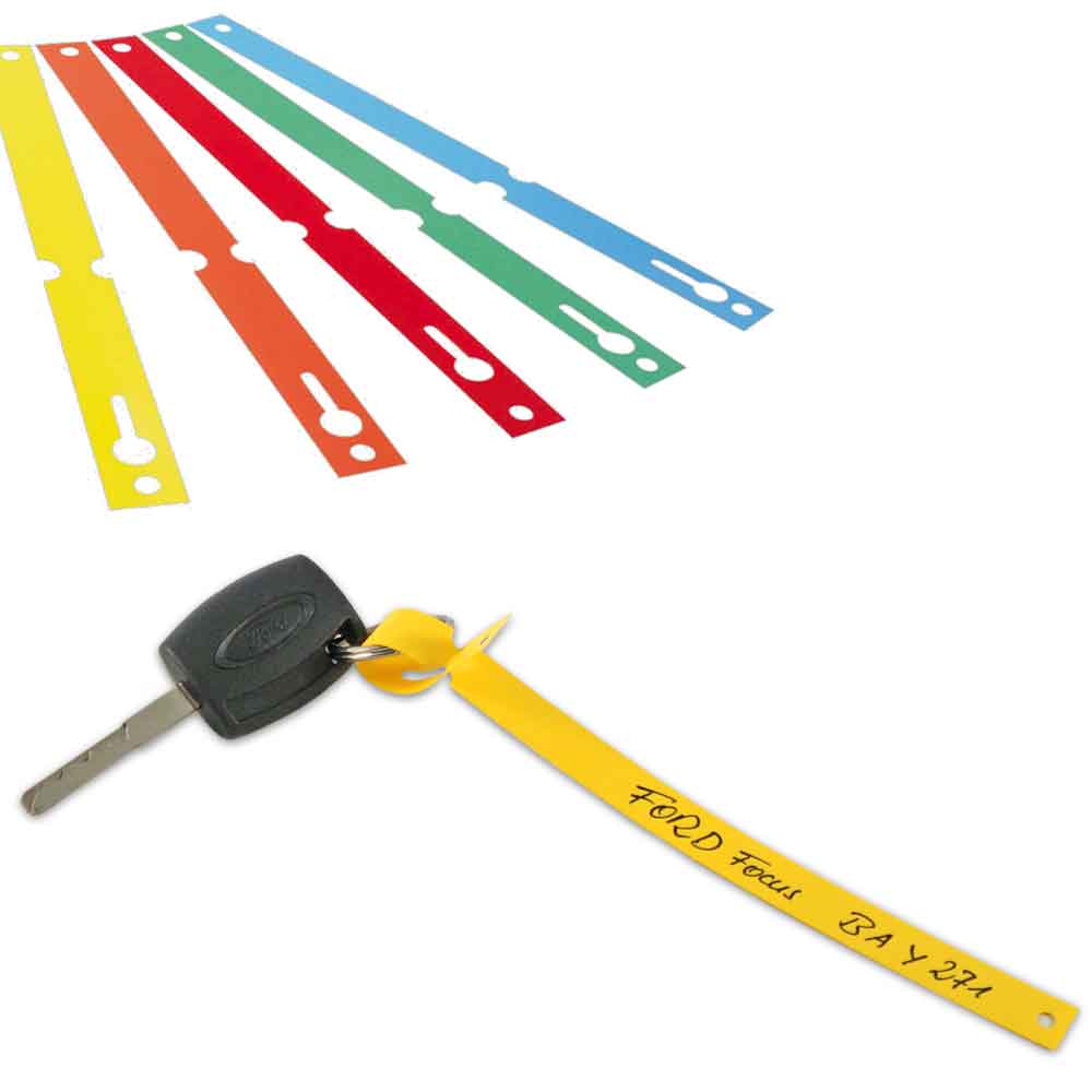 Tyvek®-Schlaufen-Etiketten - Format 220 x 13 mm - 8 Farben