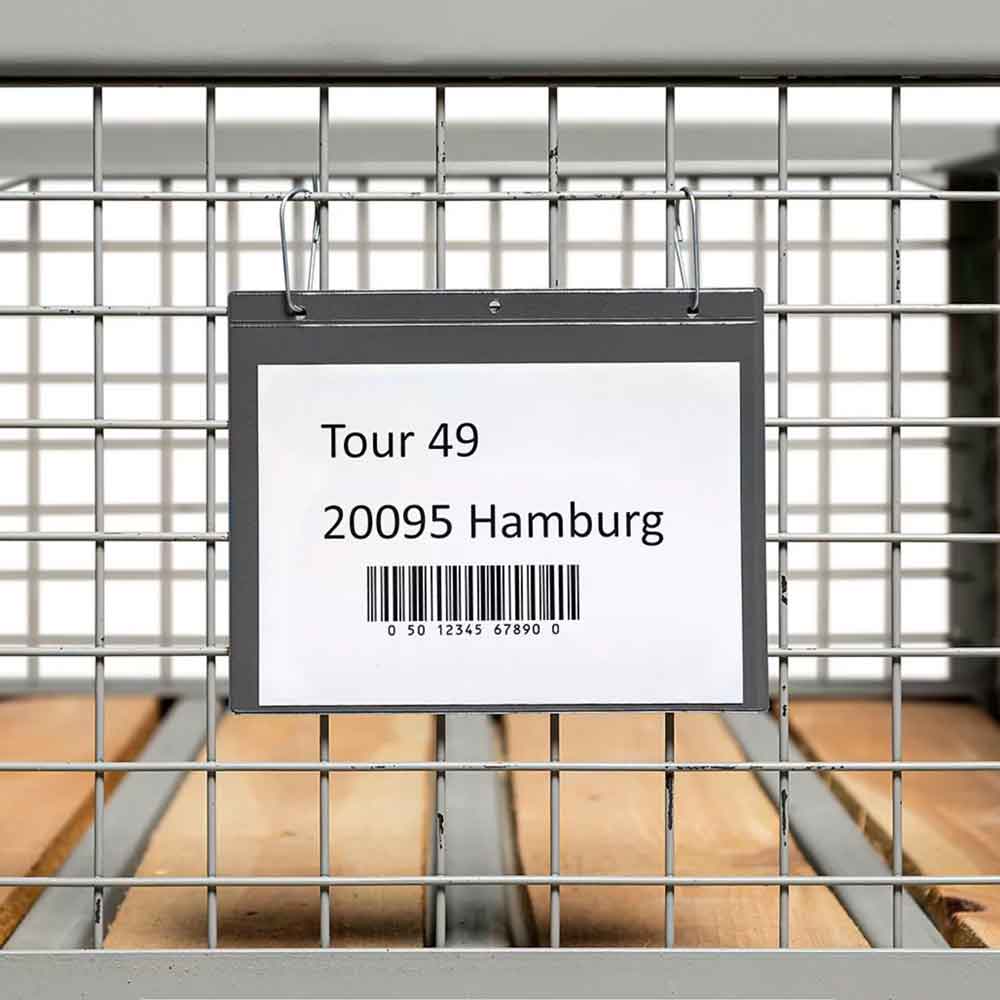 ECOLine Kennzeichnungstaschen mit Aufhängelochung - aus Bio-PVC - ohne und mit Regenklappe