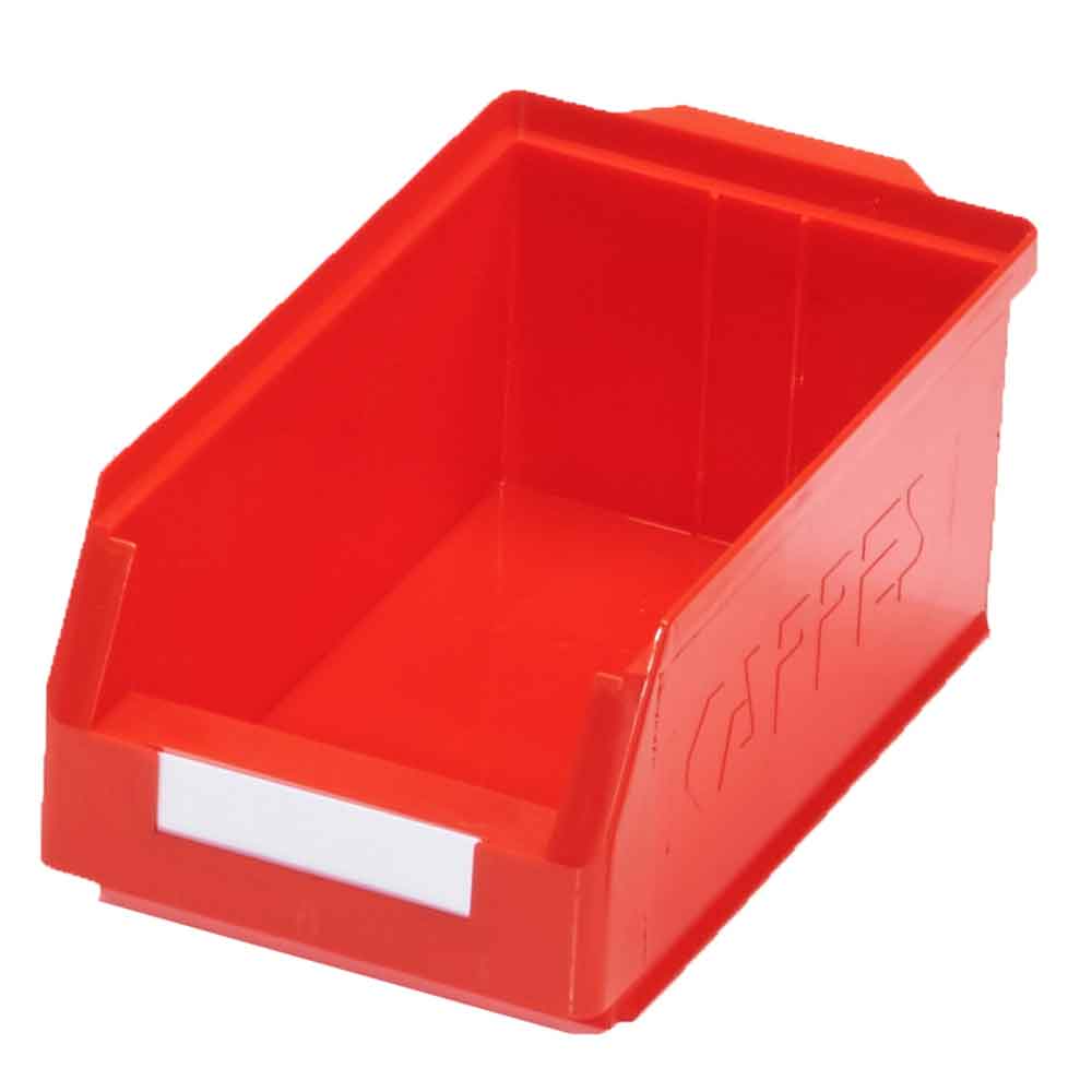 RasterPlan® - Lagersichtkasten für Schlitzplatten - Größe 4 - 350 x 200 x 150 mm - 6 Farben