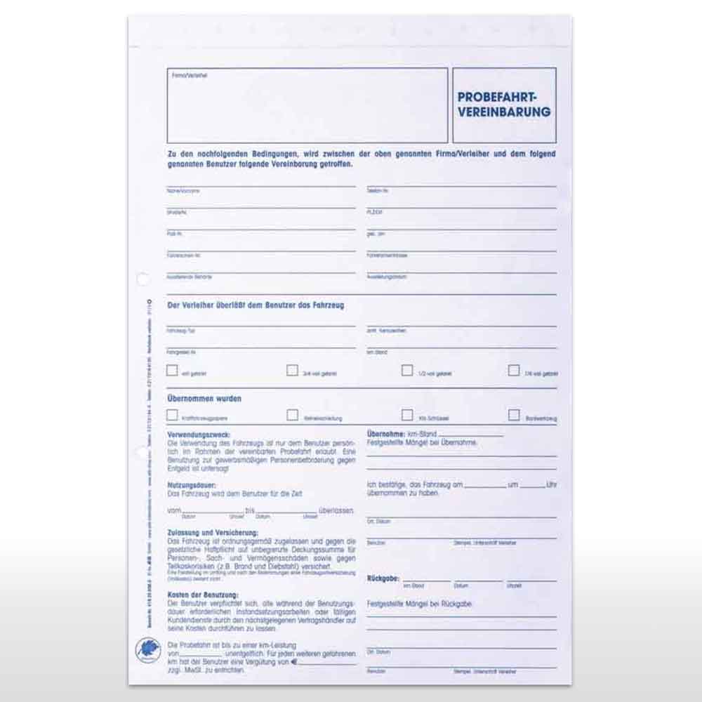 22-10-109-0-00-01-002-formular-probefahrtvereinbarung-49c0ca Formularsätze Fahrzeugbenutzungsvertrag / Probefahrtvereinbarung