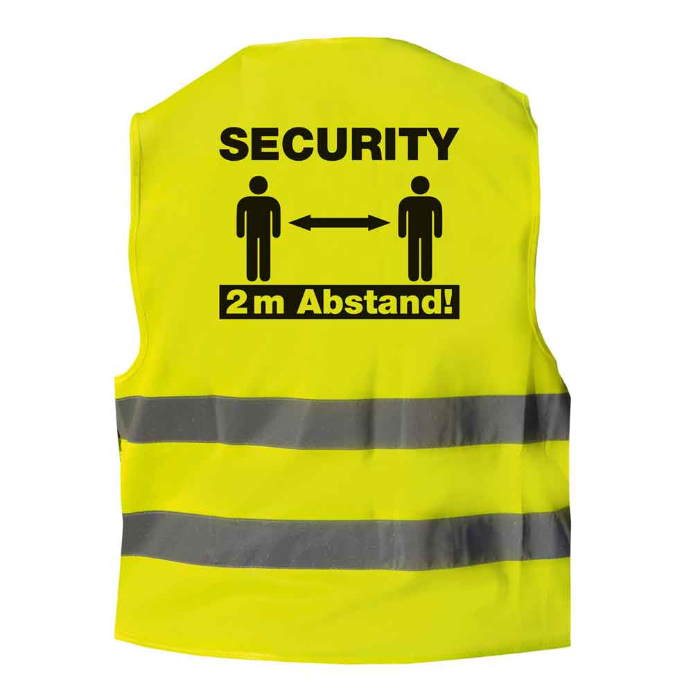 Qualitäts-Warnweste - Premium - Security & Sicherheitsabstand! - Gelb oder Orange