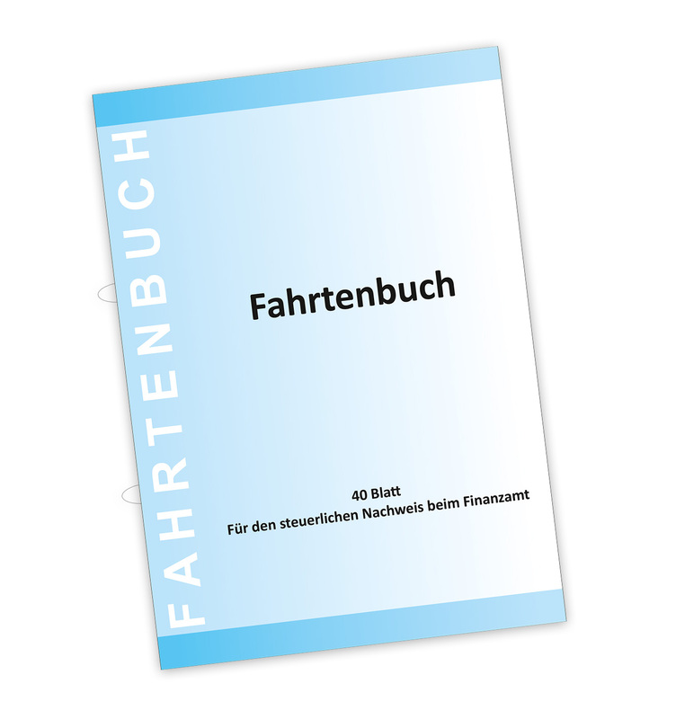 Fahrtenbuch - A5 hoch - 44-seitig (22 Blätter)
