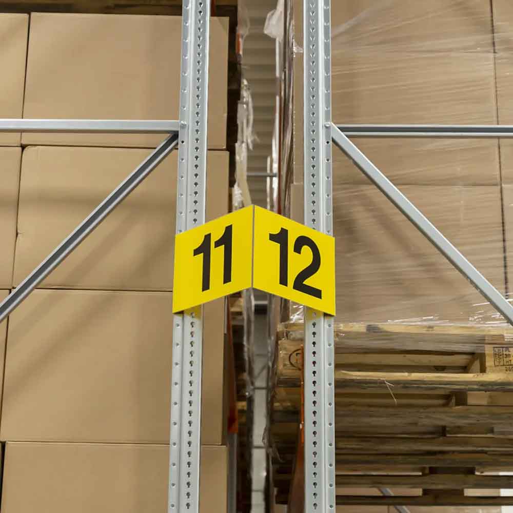 Winkelschild mit Magnetstreifen - individuelle Beschriftung - in vielen Größen