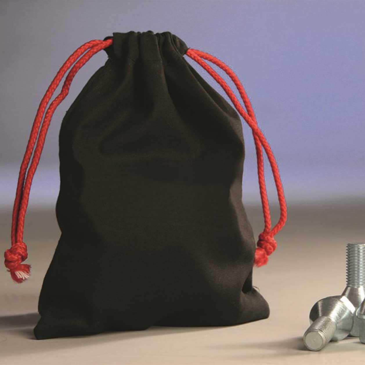 20-50-241-0-00-01-002-zuziehbeutel-radschrauben-a4dcdc Schraubensäckchen - Baumwolle - Schwarz