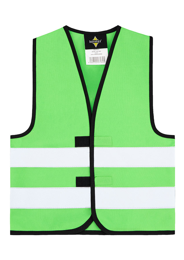 Korntex® Kinder Warnweste „Aarhus“ - Signal-Gelb - XXS