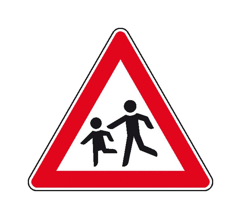 Verkehrszeichen - StVO - Kinder (Aufstellung rechts) - 2 Größen