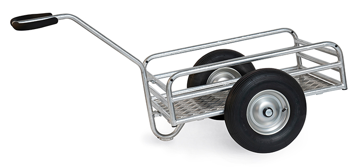 Outdoor-Handwagen feuerverzinkt - in 3 Größen - Luftbereifung - Tragkraft 200 bzw. 400 kg