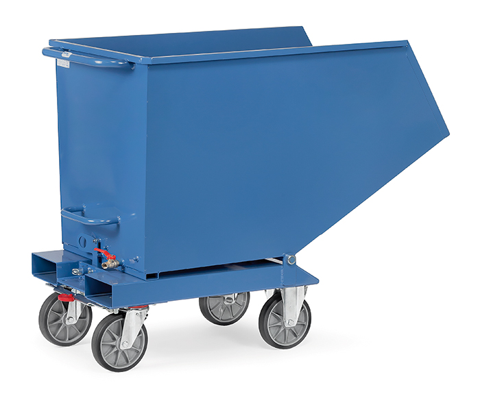 4702A-0a75ad Muldenkipper in 4 Ausführungen - mit ABLASSHAHN - 250 bis 800 Liter Inhalt