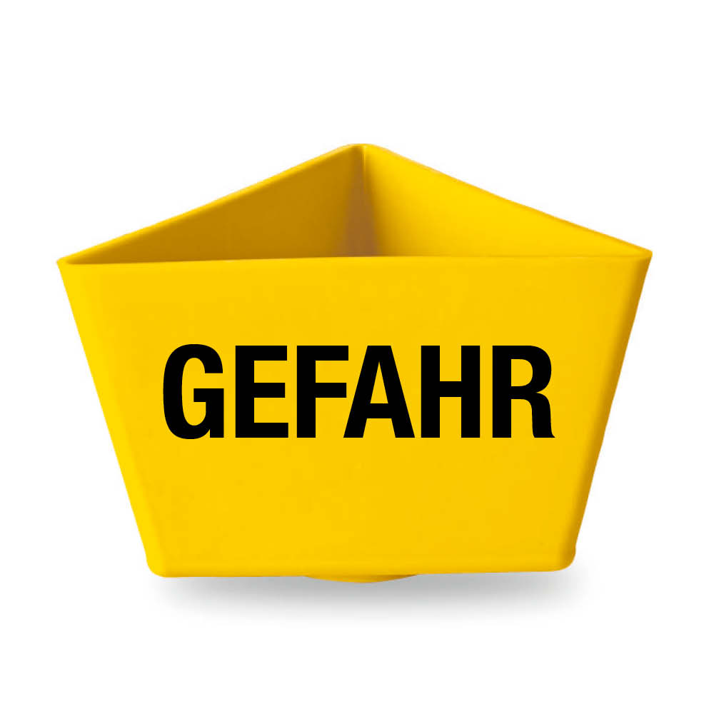 Leitzahlenträger - Beschriftung 1-zeilig - Wunschtext bis 6 Buchstaben - ohne Bodenhaftung - 11 Farben Leitzahlenträger - Beschriftung 1-zeilig - Wunschtext bis 6 Buchstaben - ohne Bodenhaftung - 11 Farben