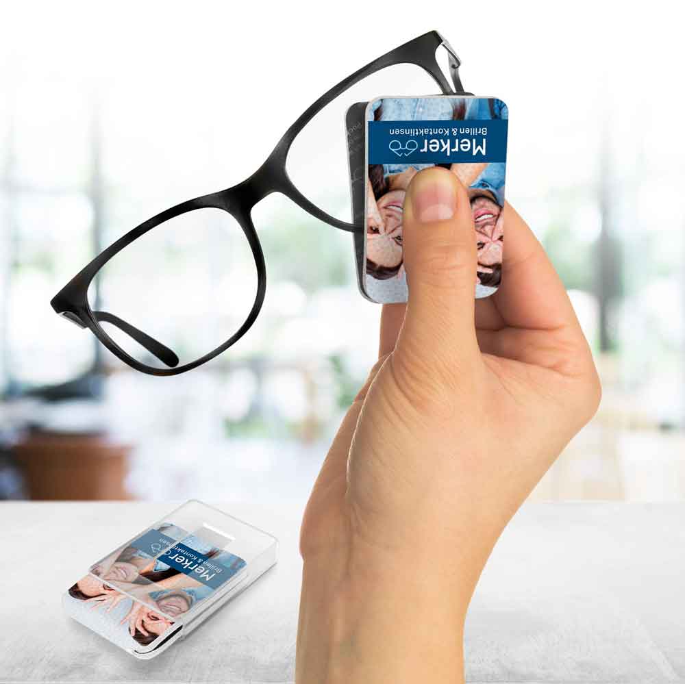 PocketCleaner® - genialer Brillen- und Displayreiniger - rutschfest