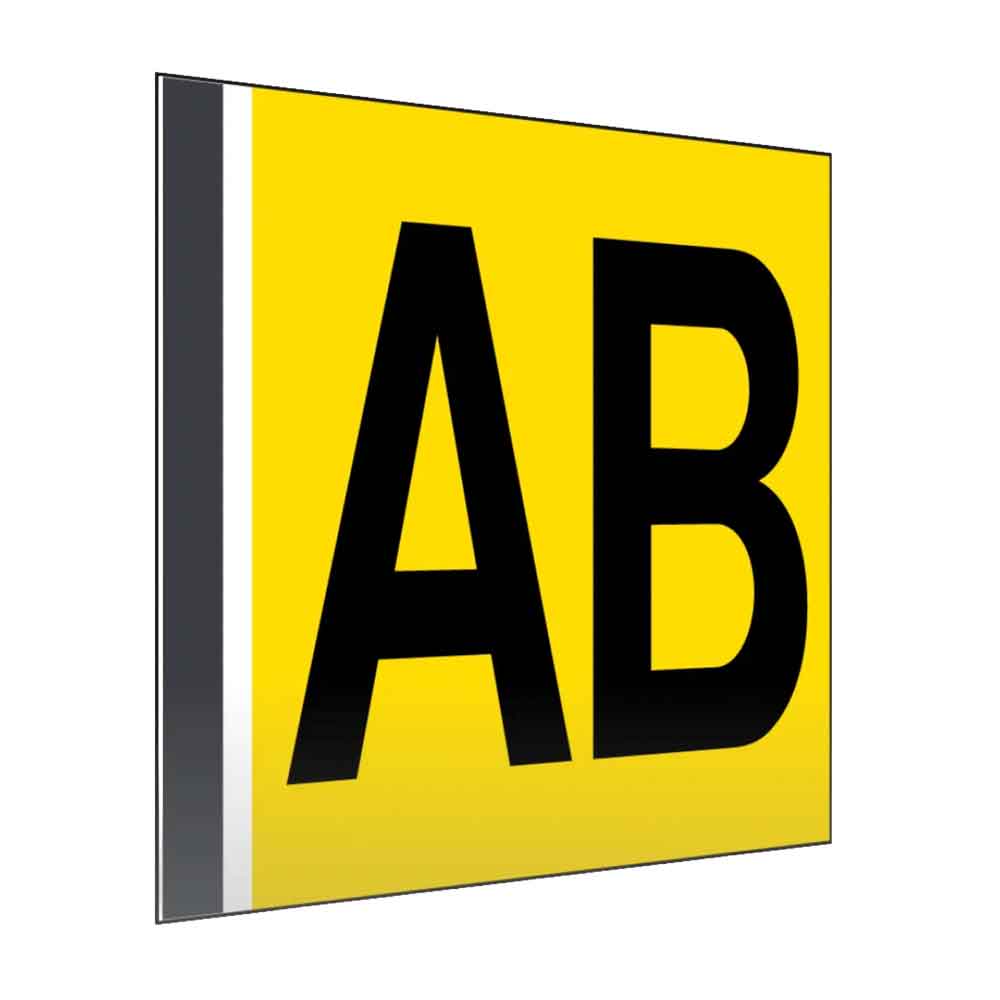 Regal- und Gangschild gerade - mit Magnetstreifen - in vielen Größen - einseitiger oder beidseitiger Druck