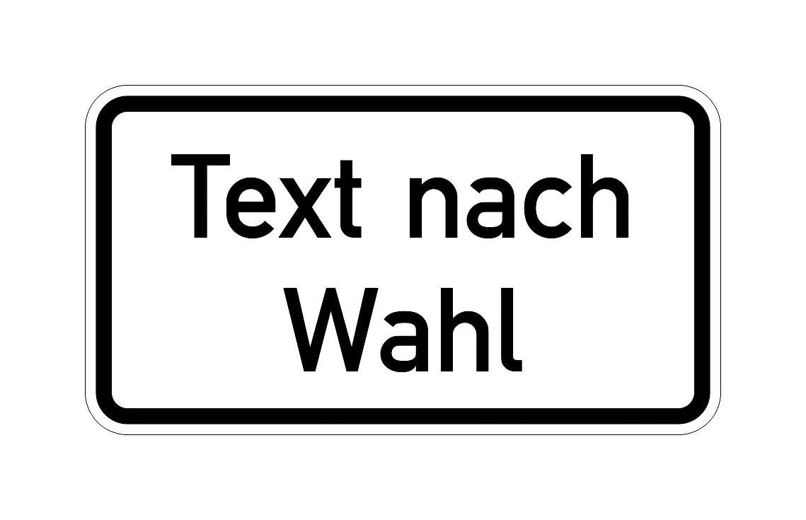 39-20-267-0-00-058-zusatzschild-nach-stvo-typ-1-text-schwarz-nach-wahl-535943-y-01-640287 Individuell gefertigtes Kunststoffschild - in vielen Größen - mit Wunschtext und Grundfarbe nach Wahl