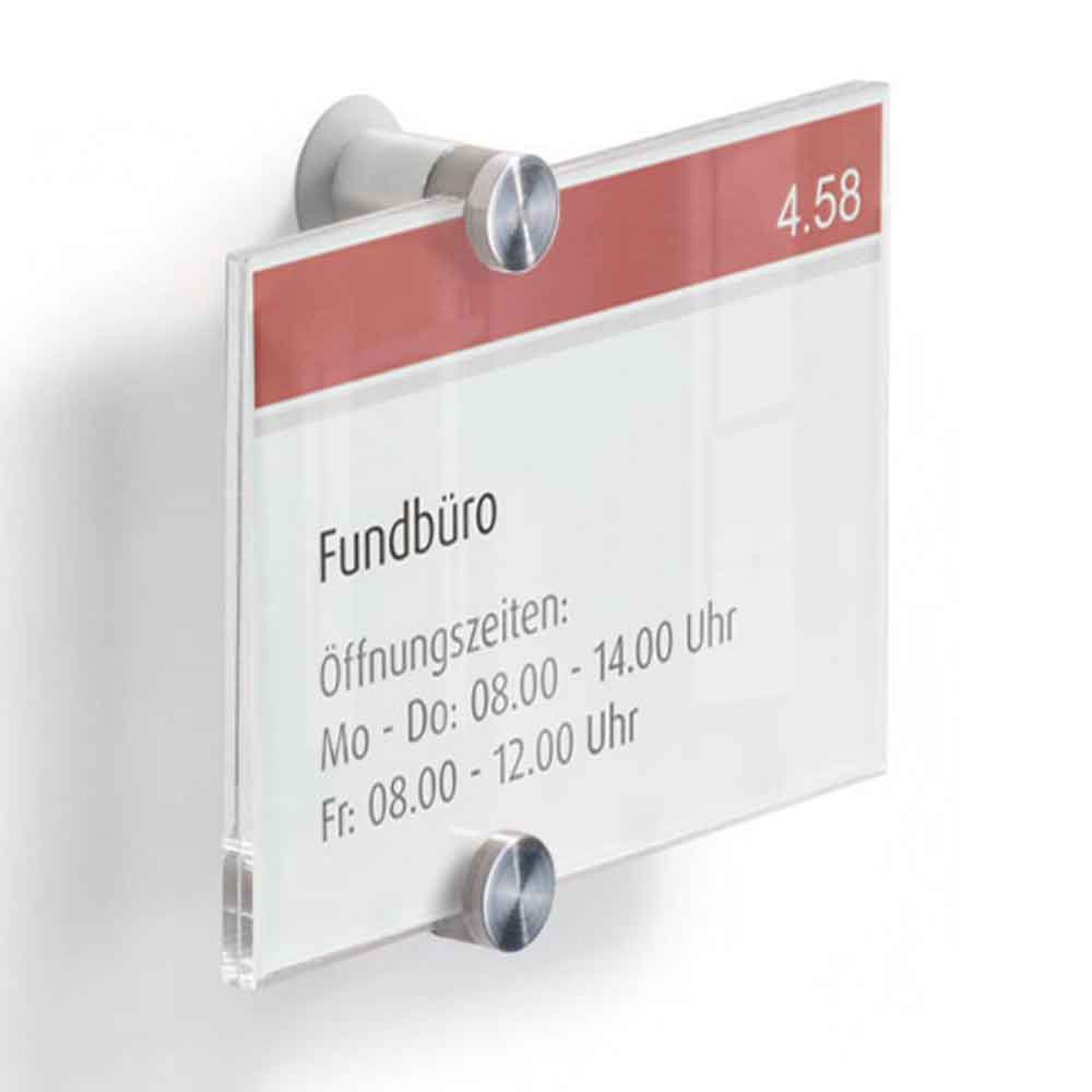 DURABLE CRYSTAL SIGN Türschild - mit zwei hochwertigen Acryglasscheiben - in 4 Größen DURABLE CRYSTAL SIGN Türschild - mit zwei hochwertigen Acryglasscheiben - in 4 Größen