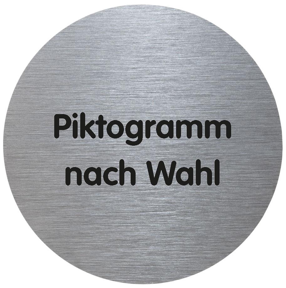 Tello Piktogramm - rund - mit Text oder Symbol nach Wahl