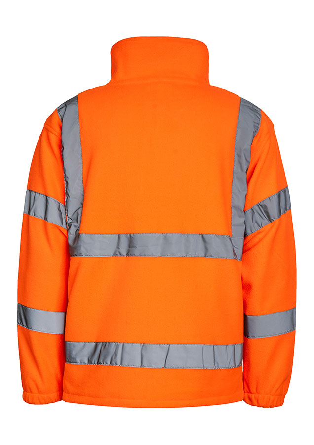 Korntex® Hi-Vis Fleecejacke „Bergen“ - Signal-Orange - 5XL