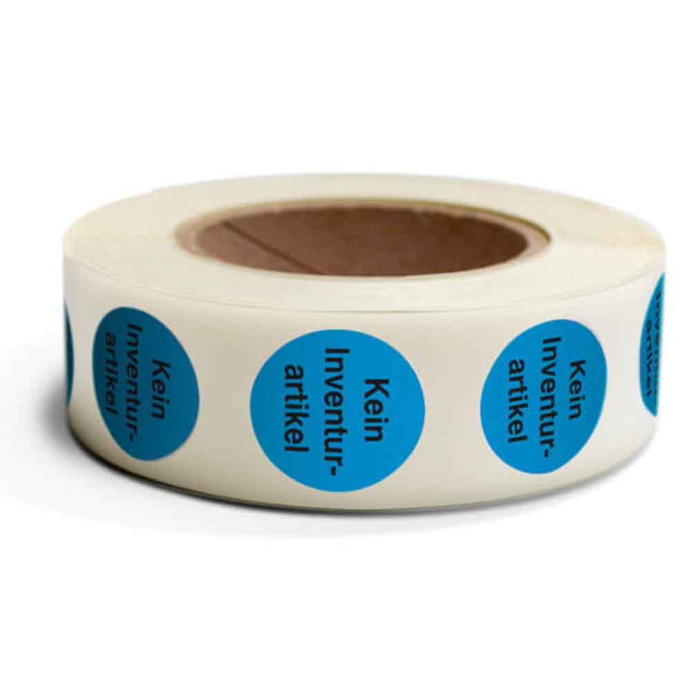 Inventur-Etiketten - Text: Kein Inventurartikel - in 4 Farben Inventur-Etiketten - Text: Kein Inventurartikel - in 4 Farben