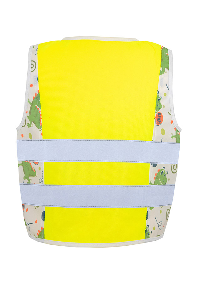 Korntex® Kinder Warnweste Action „Working Heroes“ - CO2 Neutral - Blau/Traktor - XS