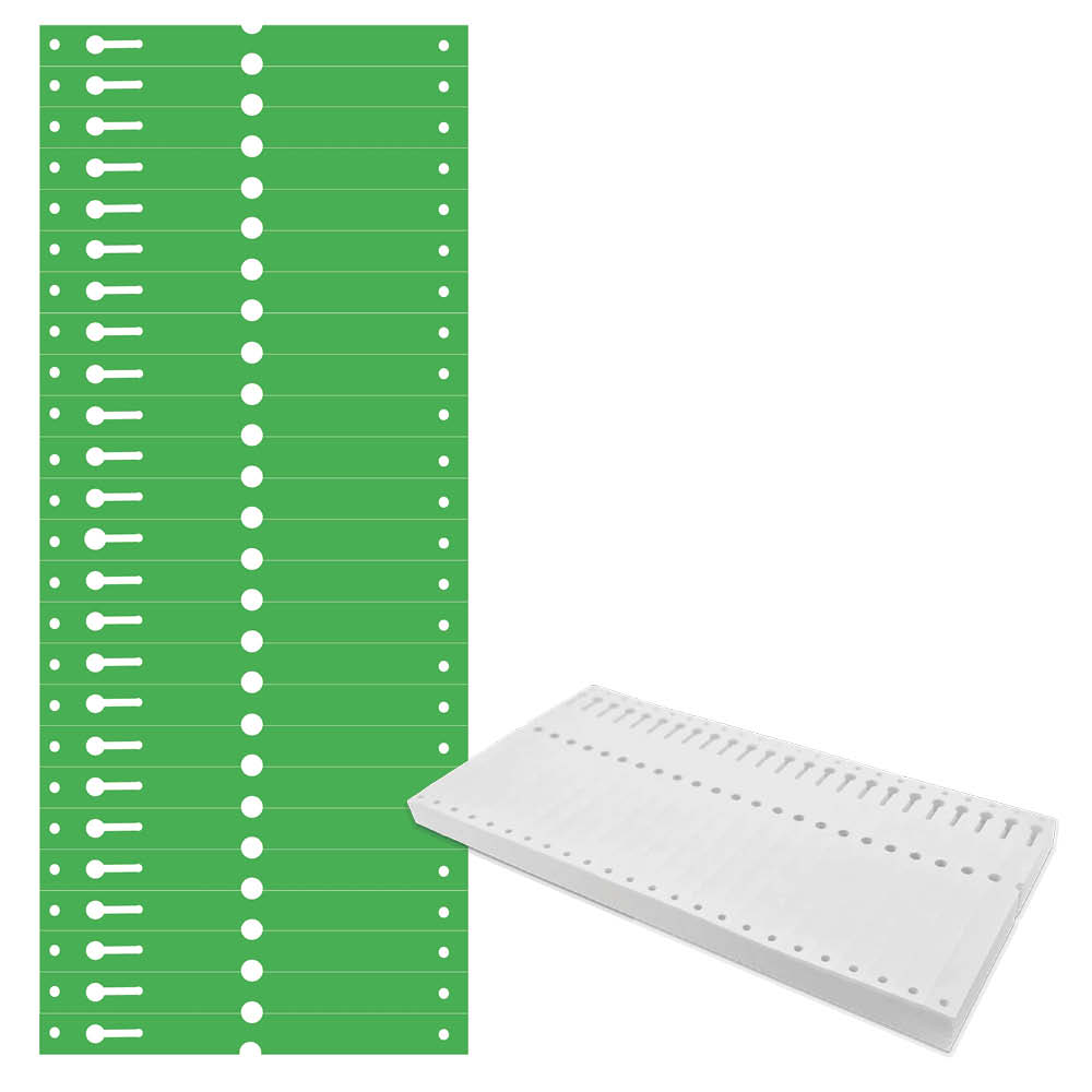 Tyvek®-Schlaufen-Etiketten - Format 140 x 13 mm - 7 Farben