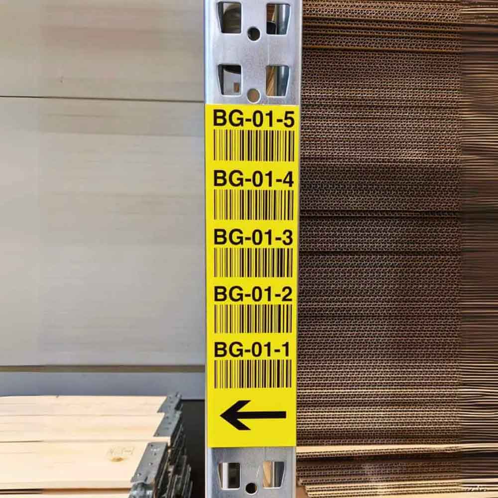 Mehrebenen-Regalschild - selbstklebend - mit individueller Beschriftung