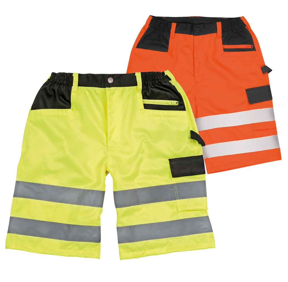 Sicherheits-Cargo-Shorts - reflektierend - 2 Farben